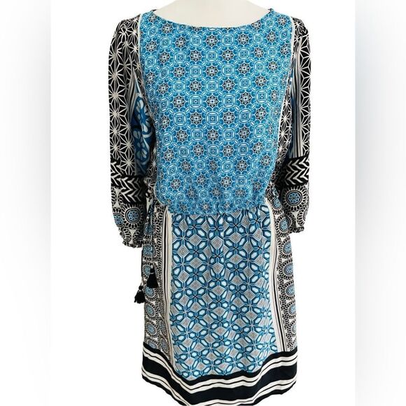 "LOFT" MULTI-COLOR MEDALLION
CASUAL BLOUSON BOHO DRESS
SIZE: S - Picture 5 of 10